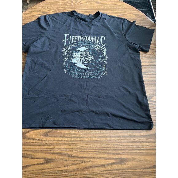 Fleetwood Mac black short sleeved scoop neck tee shirt size 3XL - Picture 1 of 6